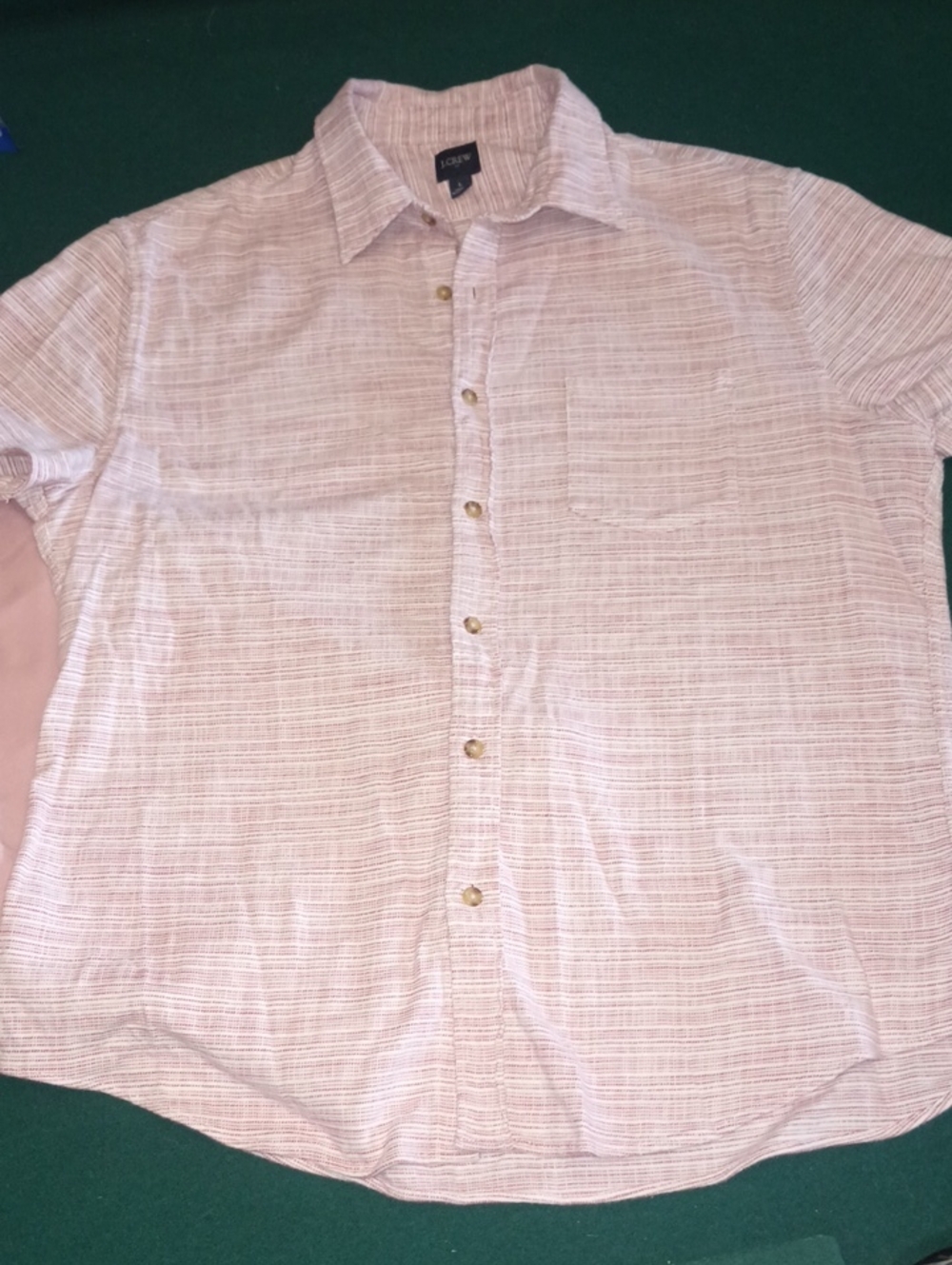 J. Crew Light Pink Short-Sleeve Button-Down Shirt